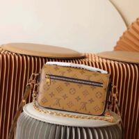 Louis Vuitton LV Women Pochette Métis Bag Brown Monogram Reverse Coated Canvas (8)