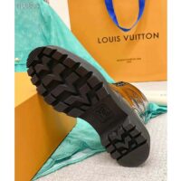 Louis Vuitton LV Women Territory Flat Ranger Black Patent Calf Leather Treaded Rubber (4)