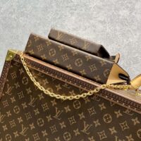 Louis Vuitton LV Women Toiletry Pouch On Chain Monogram Coated Canvas Cowhide (13)