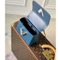 Louis Vuitton LV Women Twist PM Handbag Toledo Blue Epi Grained Cowhide (9)