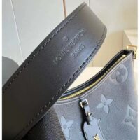 Louis Vuitton Women LV CarryAll PM Handbag Black Embossed Supple Grained Cowhide (4)