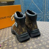 Louis Vuitton Women LV Ruby Flat Ranger Cacao Brown Patent Monogram Canvas Calf (3)