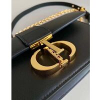 Dior Women CD 30 Montaigne East-West Bag Chain Black Calfskin (11)