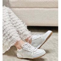 Dior Women CD Dior One Sneaker White Gold-Tone Dior Oblique Perforated Calfskin (7)