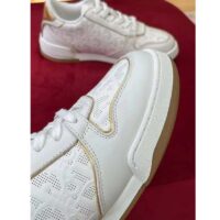 Dior Women CD Dior One Sneaker White Gold-Tone Dior Oblique Perforated Calfskin (7)