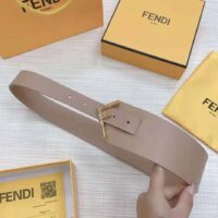 Fendi Women Beige Leather Belt (1)