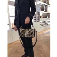 Fendi Women FF Baguette Black Raffia Back Crocheted FF (2)