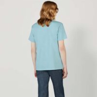 Gucci Women GG HA HA HA Cherry T-Shirt Light Blue Medium Cotton Jersey Crewneck (6)