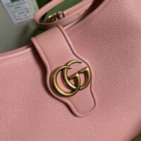 Gucci Women GG Aphrodite Medium Shoulder Bag Light Pink Soft Leather (4)