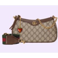 Gucci Women Ophidia GG Small Handbag Beige Ebony GG Supreme Canvas (1)