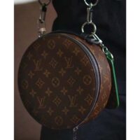 Louis Vuitton LV Unisex Audio Case Monogram Macassar Coated Canvas Black Cowhide (2)