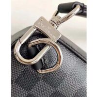 Louis Vuitton LV Unisex Avenue Sling Bag Grey Damier Graphite Coated Canvas Cowhide (10)