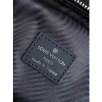 Louis Vuitton LV Unisex Avenue Sling Bag Grey Damier Graphite Coated Canvas Cowhide (10)