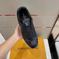 Louis Vuitton LV Unisex Run Away Sneaker Black Maxi Damier Embossed Grained Calf (11)