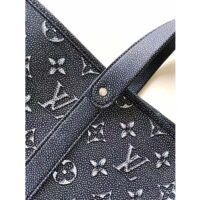 Louis Vuitton LV Unisex Tote Journey Carryall Bag Black Charcoal Cowhide Leather (3)