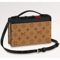 Louis Vuitton LV Women Book Chain Wallet Brown Monogram Reverse Coated Canvas Cowhide (5)