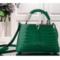 Louis Vuitton LV Women Capucines BB Handbag Green Crocodilien Brillant Savoir Faire (2)