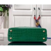 Louis Vuitton LV Women Capucines BB Handbag Green Crocodilien Brillant Savoir Faire (2)