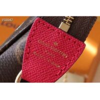 Louis Vuitton LV Women Mini Pochette Accessoires Fuchsia Monogram Coated Canvas (8)