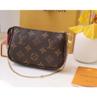 Louis Vuitton LV Women Mini Pochette Accessoires in Monogram Coated Canvas (1)