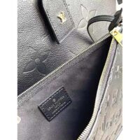 Louis Vuitton Women LV CarryAll MM Handbag Black Embossed Supple Grained Cowhide Leather (11)