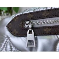 Louis Vuitton Women LV Pillow Maxi Bumbag Silver Recycled Metallic Nylon (8)