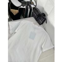 Louis Vuitton Women LV Side Strap T-Shirt Cotton White Regular Fit (13)