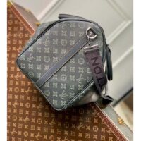 Louis Vuitton LV Unisex Keepall Bandoulière 50 Travel Bag Dark Green Monogram Coated Canvas (4)