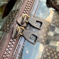 Louis Vuitton LV Unisex Keepall Bandoulière 50 Travel Bag Monogram Chess Coated Canvas PVC (7)