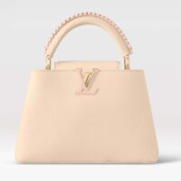 Louis Vuitton LV Women Capucines BB Handbag Cream Beige Pearly Pink Taurillon Leather (1)