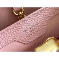 Louis Vuitton LV Women Capucines BB Handbag Cream Beige Pearly Pink Taurillon Leather (1)