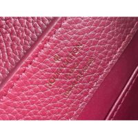 Louis Vuitton LV Women Capucines Mini Handbag Red Taurillon Ostrich Leather (10)