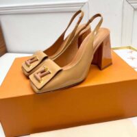 Louis Vuitton LV Women Shake Slingback Pump Brown Pat