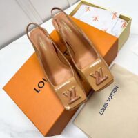 Louis Vuitton LV Women Shake Slingback Pump Brown Pat