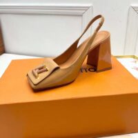 Louis Vuitton LV Women Shake Slingback Pump Brown Pat