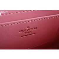 Louis Vuitton LV Women Twist MM Handbag Pink Shearling Smooth Calfskin Leather (4)