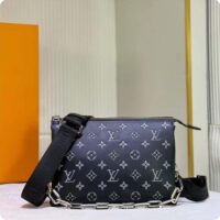 Louis Vuitton LV Women Coussin BB Handbag Black Glass Beads Polyester Satin (3)