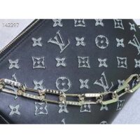 Louis Vuitton LV Women Coussin BB Handbag Black Glass Beads Polyester Satin (3)