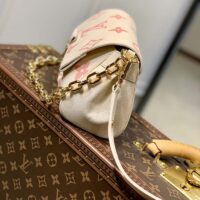 Louis Vuitton LV Women Favorite Handbag Pink Monogram Empreinte Embossed Supple Grained Cowhide (1)