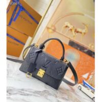 Louis Vuitton LV Women Madeleine BB Handbag Black Monogram Empreinte Grained Cowhide (7)