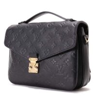 Louis Vuitton LV Women Pochette Métis Bag Black Monogram Grained Cowhide Leather (4)