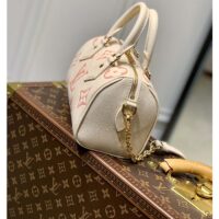 Louis Vuitton Women LV Speedy Bandouliere 20 Handbag Pink Monogram Empreinte Embossed Cowhide (1)