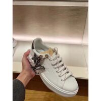 Louis Vuitton Women LV Time Out Sneaker Ecru Beige Mix Materials Monogram Flower (2)