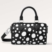 Louis Vuitton Women LVxYK Nano Speedy Black White Embossed Grained Monogram Empreinte Cowhide (7)