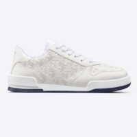 Dior Unisex Shoes CD Dior One Sneaker White Dior Oblique Perforated Calfskin (8)