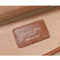 Dior Women CD Medium Lady Dior Handbag Natural Cannage Raffia (11)