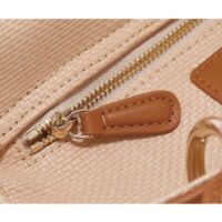 Dior Women CD Medium Lady Dior Handbag Natural Cannage Raffia (11)