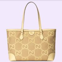 Gucci Unisex Ophidia Jumbo GG Medium Tote Beige Banana Double G (1)