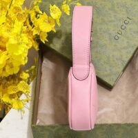 Gucci Women GG Aphrodite Shoulder Bag Double G Light Pink Leather (10)