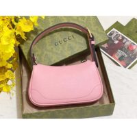 Gucci Women GG Aphrodite Shoulder Bag Double G Light Pink Leather (10)